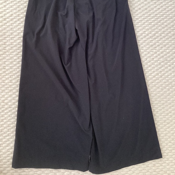 Athleta Women’s Brooklyn Wide Leg Crop Black Pant Size 00 Elastic Waist Travel - Picture 12 of 12